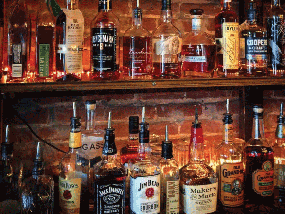 photo of bourbon bar